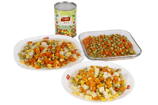 Canned mixed vegetable with high quality